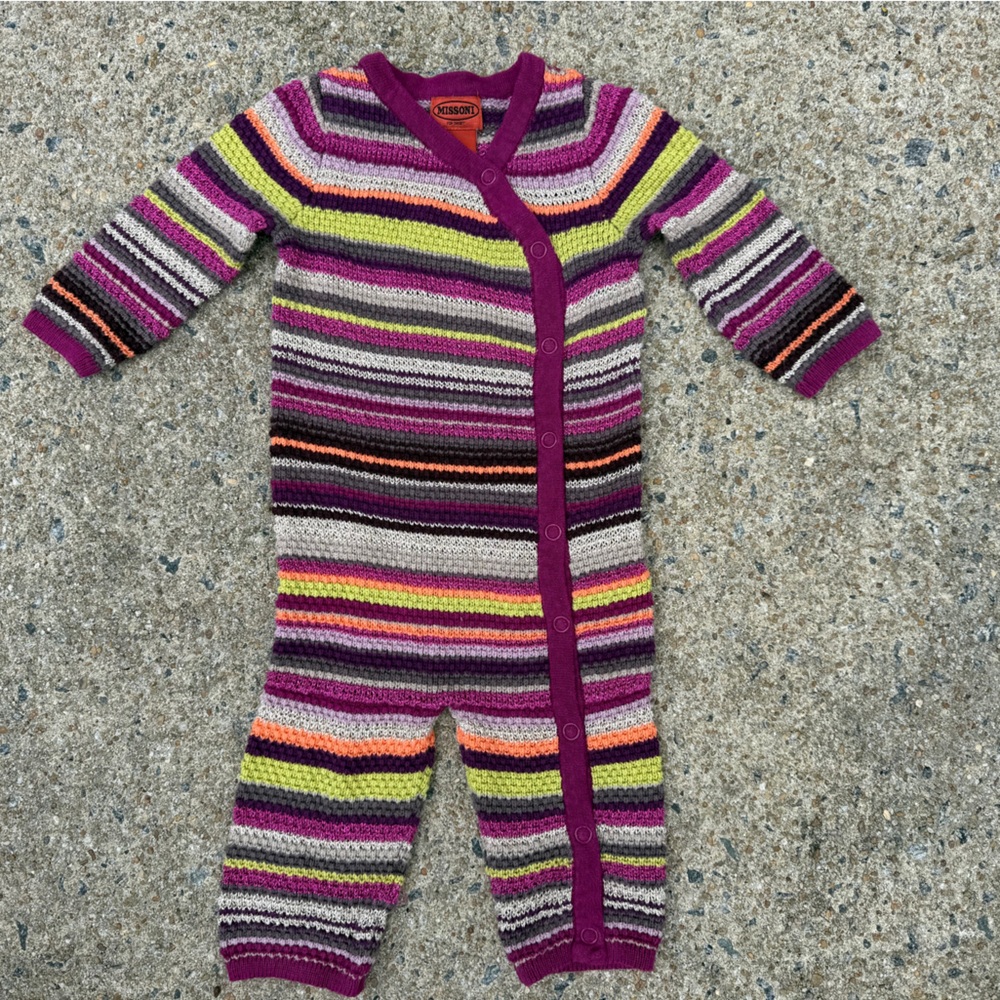 Missoni Multicolor Striped Onesie - Size 3-6 months